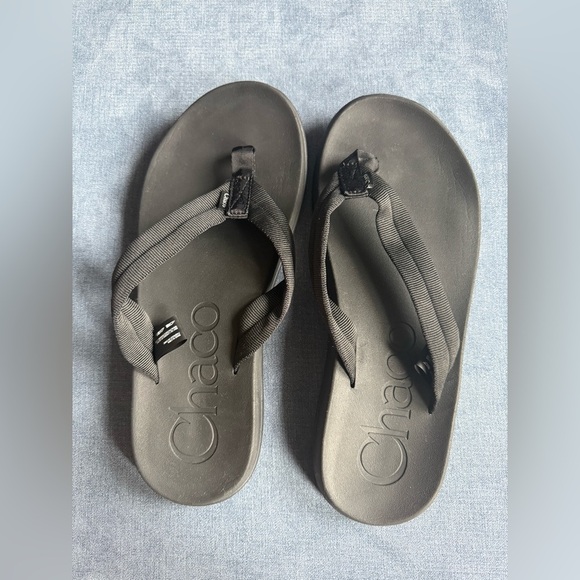 Chaco Flip Flop Thong Sandals Men’s SZ 11 Black Slip On Comfort Flats Summer - Picture 9 of 9